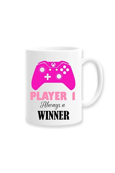 OEM Cană personalizată pentru prietenă cu mesajul „Jucătorul 1, mereu câștigă...