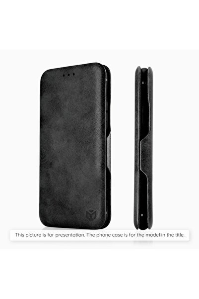 SKYDDAR INNOVATION Husă pentru Motorola Moto G86, portofel securizat din piele, închidere magnetică, set autocolante, negru