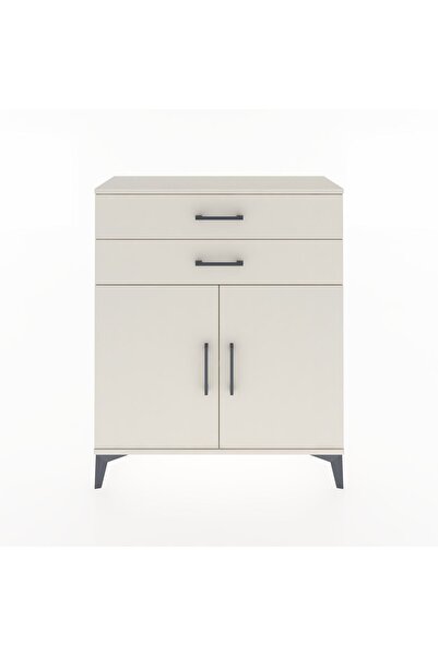 Dienni Arges Şifonyer 2 Raflı 2 Çekmeceli 2 Kapaklı 88x30x106 Aytaşı-Aytaşı