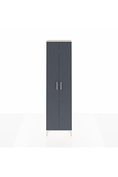 Dienni Arges Dolap 5 Raflı 2 Kapaklı 60x30x221 Aytaşı-Antrasit