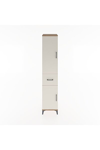 Dienni Hyperion Dolap 4 Raflı Tek Çekmeceli 2 Kapaklı 44x44x221 Çam-Aytaşı