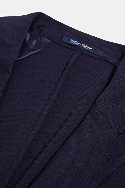 W Collection Dark Blue Buttoned Jacket