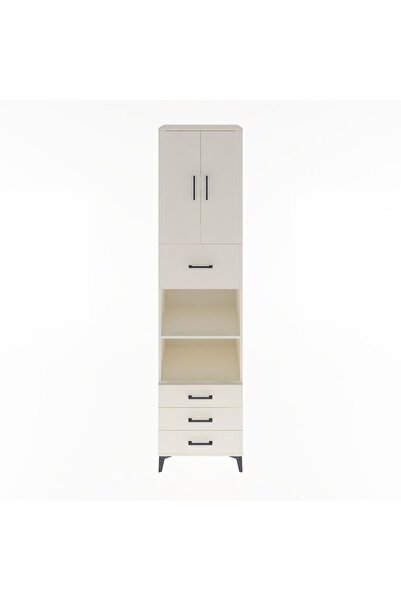 Dienni Hyperion Dolap 4 Raflı 4 Çekmeceli 2 Kapaklı 60x44x243 Aytaşı-Aytaşı