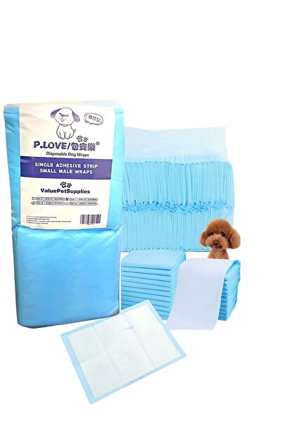 solarae لفافات الكلاب P.LOVE للاستخدام مرة واحدة مع شريط لاصق واحد | مانعة لل...