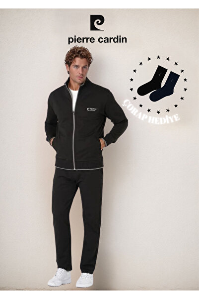 Pierre Cardin Erkek Giyim Regular Fit Dik Yaka Pamuklu & Likralı Eşofman Takımı OL.PC.7120.001