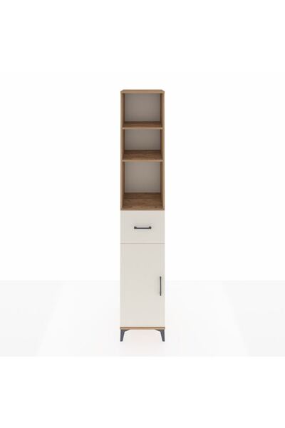 Dienni Hyperion Dolap 4 Raflı Tek Çekmeceli Tek Kapaklı 44x44x243 Çam-Aytaşı