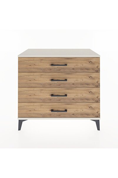 Dienni Hyperion Şifonyer 4 Çekmeceli 88x44x80 Aytaşı-Çam