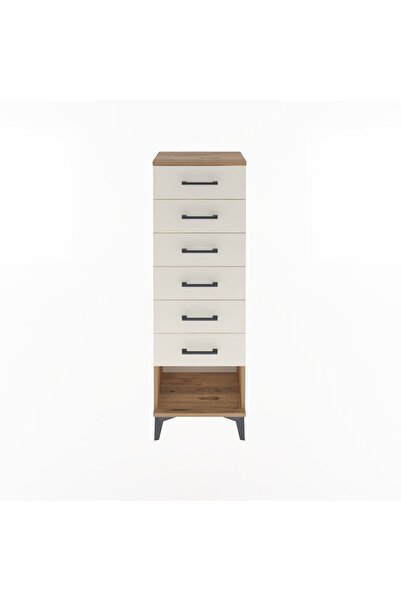 Dienni Arges Dolap 6 Çekmeceli 44x30x134 Çam-Aytaşı