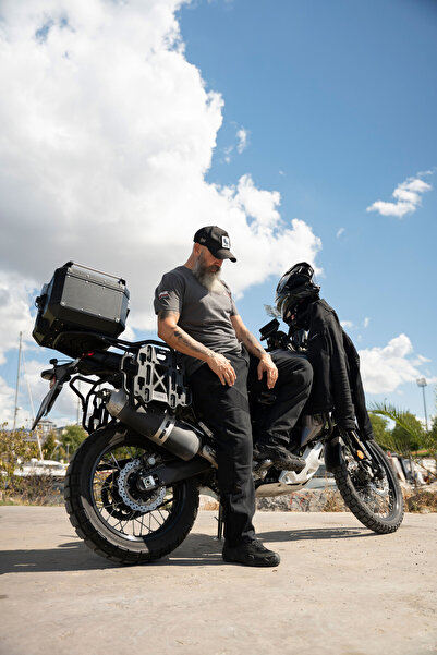 Tech90 Fileli Black Ventilation Korumalı Cordura Motosiklet Pantolonu