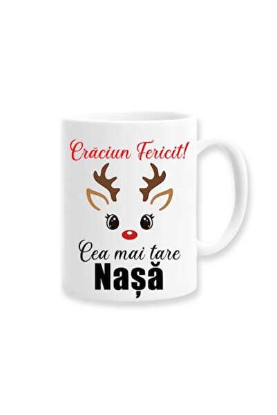 OEM Customized mug for godmother with message: Merry Christmas, The coolest g...