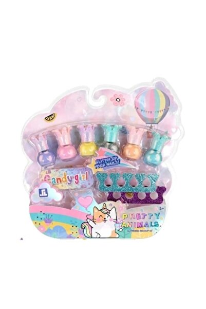 OEM Set Lacuri de Unghii cu Sclipici pentru Fetite, Candy Girl - Pretty Animals