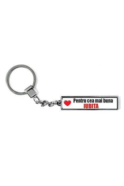 OEM Breloc metalic AUTO cu mesajul „Pentru cea mai bună prietenă”, Betaprint,...