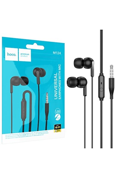 Hoco Căști cu fir M124, intraauriculare, jack 3,5 mm, 1,2 m, taste pentru mic...