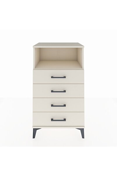 Dienni Hyperion Komodin Tek Raflı 4 Çekmeceli 60x44x106 Aytaşı-Aytaşı