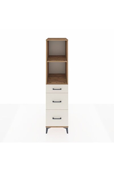Dienni Kronos Dolap 2 Raflı 3 Çekmeceli 44x59x182 Çam-Aytaşı