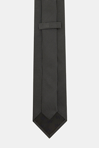 W Collection Black Silk Tie