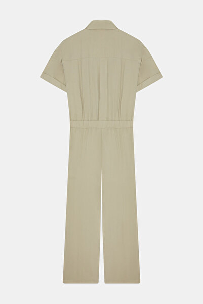 W Collection Light Khaki Long Jumpsuit