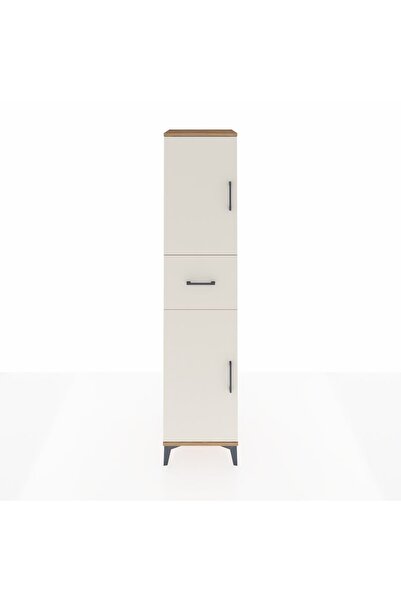 Dienni Hyperion Dolap 3 Raflı Tek Çekmeceli 2 Kapaklı 44x44x195 Çam-Aytaşı