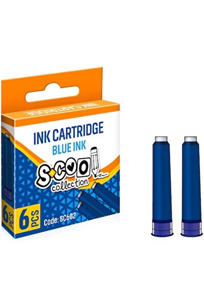 S COOL Cartușe de cerneală S-Cool, albastre, 6 buc/cutie