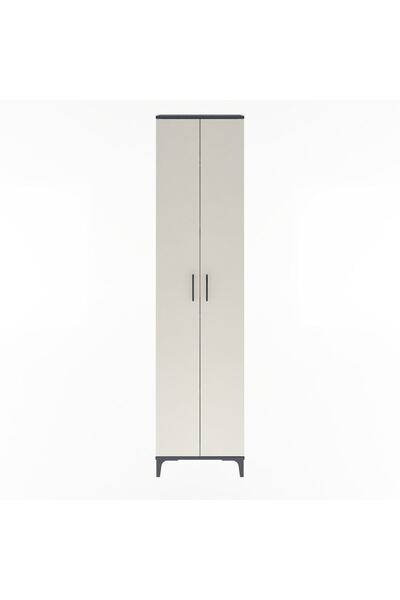 Dienni Arges Dolap 4 Raflı 2 Kapaklı 60x30x243 Antrasit-Aytaşı