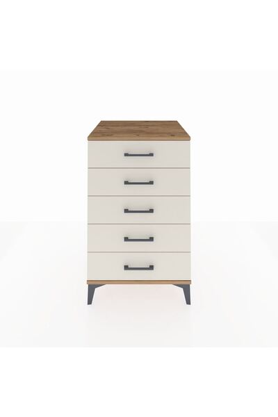 Dienni Kronos Komodin 5 Çekmeceli 60x59x96 Çam-Aytaşı