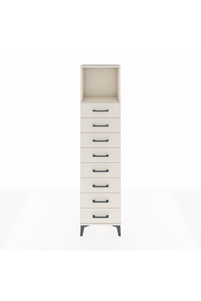 Dienni Arges Dolap Tek Raflı 8 Çekmeceli 44x30x182 Aytaşı-Aytaşı