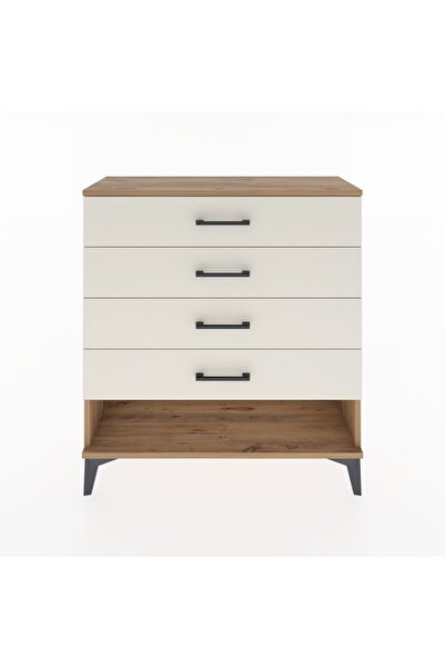 Dienni Arges Şifonyer 4 Çekmeceli 88x30x96 Çam-Aytaşı