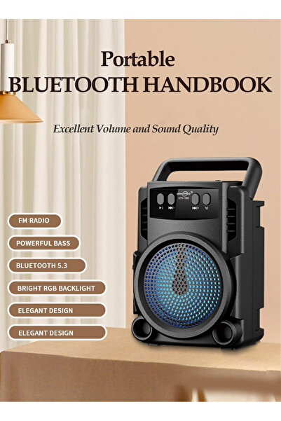 MACON Wireless Bluetooth Speaker, Portable Speaker USB Charger, Bass/FM Radio/TWS 3 Inch, Black