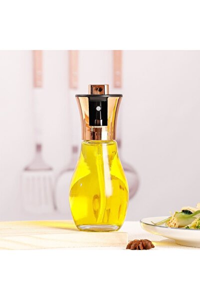 Flippy Μπουκάλι λαδιού με ψεκαστήρα, Flippy, 16,7 x 5,2 cm, Όγκος 200 ml, Ροζ Χρυσό