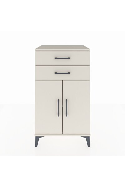 Dienni Hyperion Komodin Tek Raflı 2 Çekmeceli 2 Kapaklı 60x44x106 Aytaşı-Aytaşı