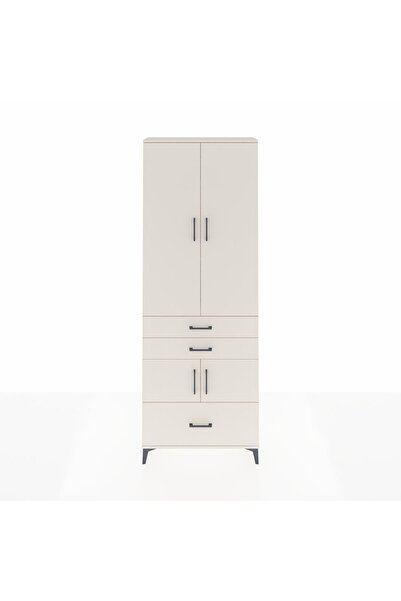 Dienni Arges Dolap 4 Raflı 3 Çekmeceli 4 Kapaklı 88x30x243 Aytaşı-Aytaşı