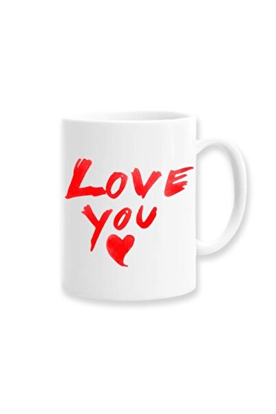 OEM Cana personalizata cu mesaj: 'Love You', Model watercolor, Betaprint, 330...