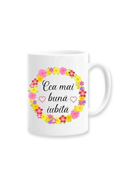 OEM Cană personalizată pentru iubită cu mesajul „Pentru cea mai bună iubită”,...
