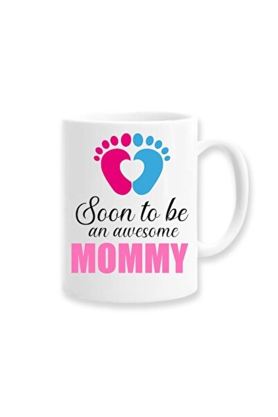 OEM Cană personalizată „Viitori părinți” cu mesajul: În curând vei fi o mămic...