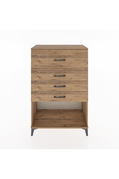 Dienni Hyperion Dolap 4 Çekmeceli 88x44x134 Çam-Çam