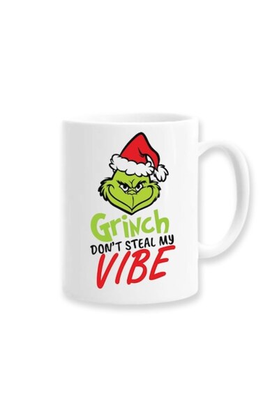 OEM Cană personalizată cu mesajul „Grinch, nu-mi fura atmosfera”, model de Cr...
