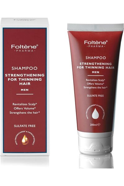 Foltene Pharma Hair Strengthening Shampoo for Thinning Men, 200ml