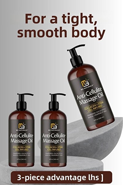 XSECRET زيت تدليك مضاد للسيلوليت 240 مل × 3 قطع