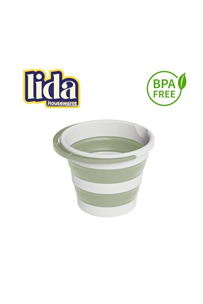Lida Houseware Găleată pliabilă de 10 L – practică și portabilă, design pliabil