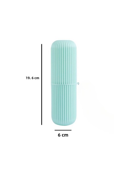 The LOG INVEST Travel Type Toothbrush Multi-Purpose Cylinder Storage Box With Drawstring For Glasses Makeup Brush