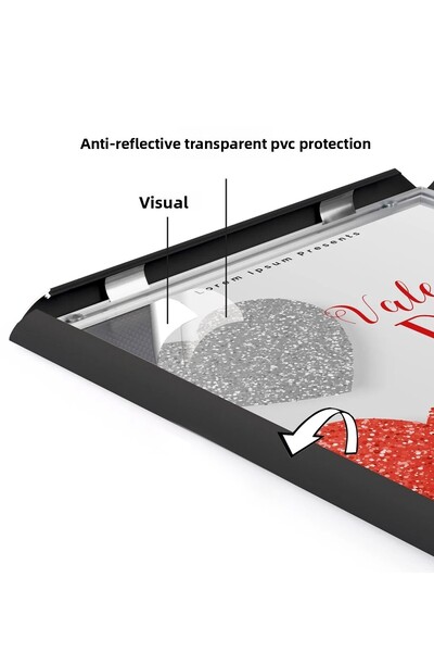 ÖzgürceSeç Transparent 0.40 mm Anti-Reflective Pvc Acetate with Uv Filter B4 (25X35)