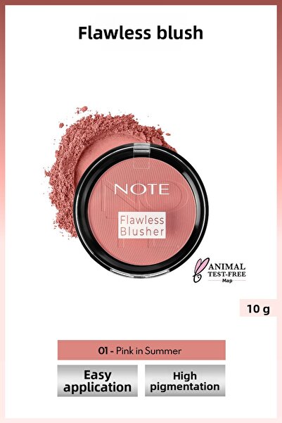 NOTE FACE |BLUSHER |FLAWLESS BLUSHER 01_9 ml_01 Pink In
