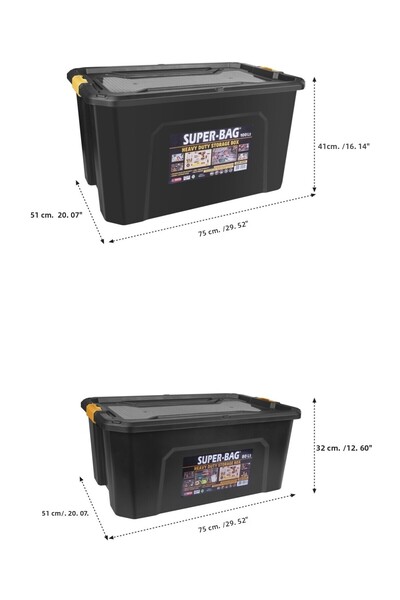 Tekreyonda Large Size Garden Storage Box Tool Bag 100 Lt New Durable