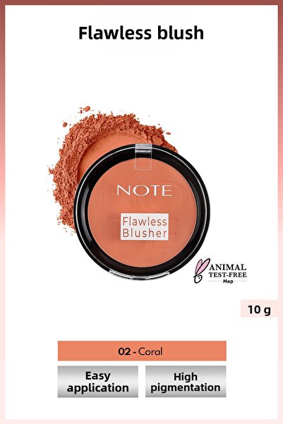 NOTE FACE |BLUSHER |FLAWLESS BLUSHER 02_9 ml_02 Coral