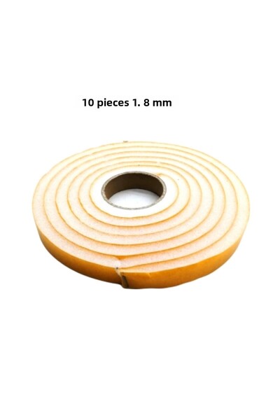 ÇERÇİCİ 10 Pcs Door Window Heat Insulation Sponge Adhesive Window Wind Tape 18mm X 2.5 Mt