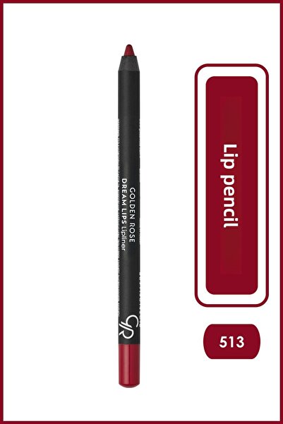 Golden Rose قلم تحديد الشفاه دريم ليبس رقم: 513 أحمر حقيقي - دوداك كاليمي