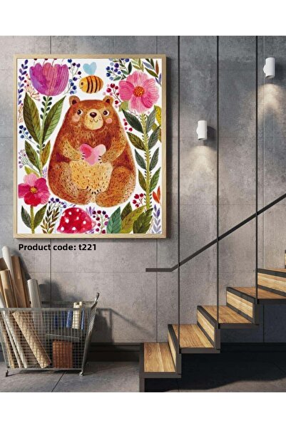 Dialands Mozaik Cute Teddy Bear 49X64Cm Dialands Diamond Mosaic Painting