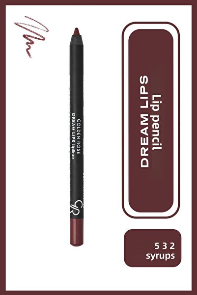 Golden Rose قلم تحديد الشفاه دريم ليبس رقم: 532 شراب - دوداك كاليمي