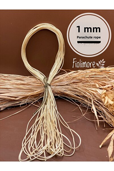 Fiolimore Snur parașuta bej 734 Culoare 1. calitate 10 metri Bijuterii Brățar...