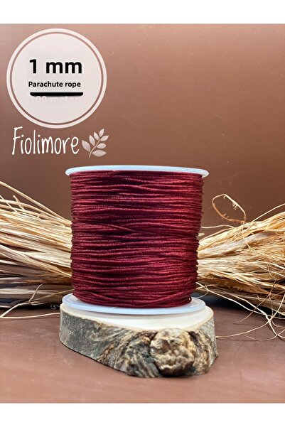 Fiolimore Snur de parașuta 1 mm Burgundy 1. Calitate (1 bobină 100 metri) Snu...